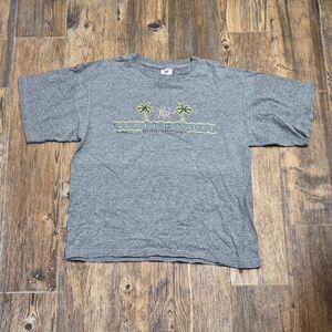 Penningtons Heather Gray T-Shirt Women's Large Size Vintage Cotton Basic Tee